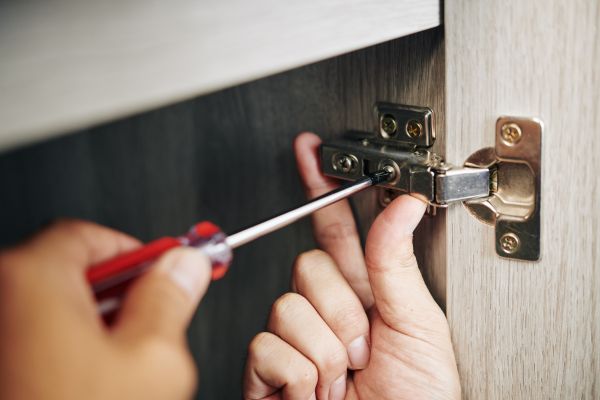 Cabinet Hinge Installation in Lewisville