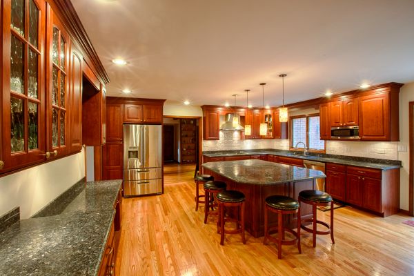 Cherry Kitchen Cabinet Repair in Lewisville